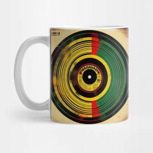 Reggae Music Rasta Colors Vinyl Album Mug